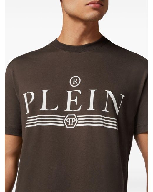 メンズ Philipp Plein グラフィック Tシャツ Brown