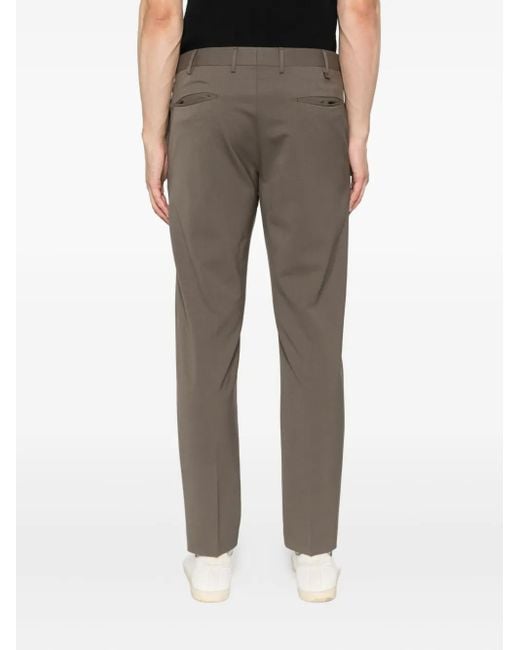 PT Torino Gray Wool Trousers for men