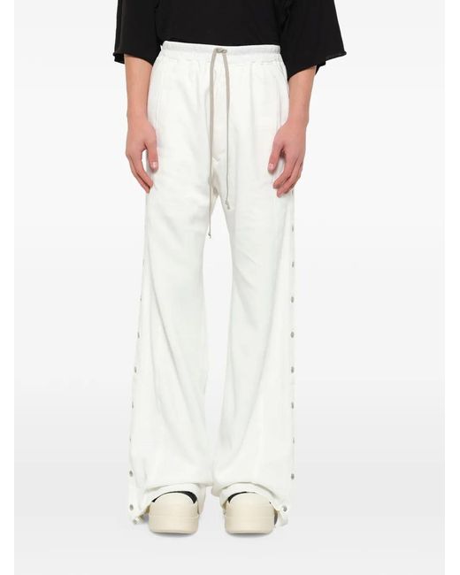 Rick Owens White Pusher Trousers for men