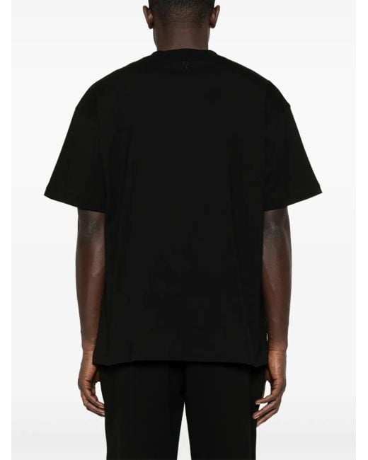 Represent Black "Initial Oversized" T-Shirt for men