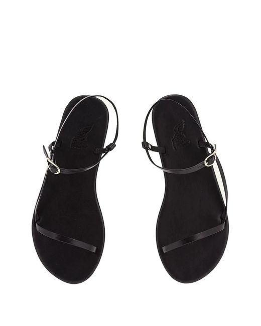 Ancient Greek Sandals White Filothei Buckle-Fastening Sandals