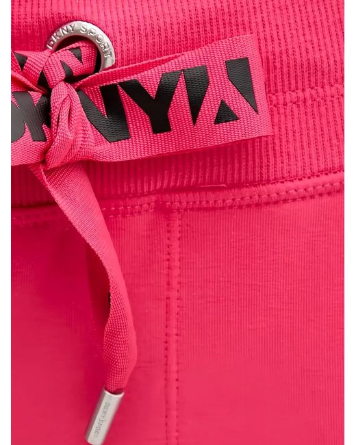 DKNY Red Logo Drawstring Trousers
