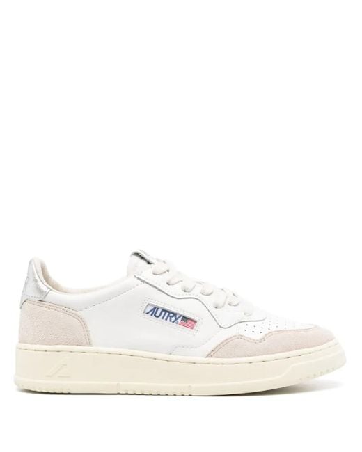 Autry White Medalist Sneakers