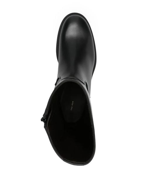 The Row Black Nobilis Leather Boots