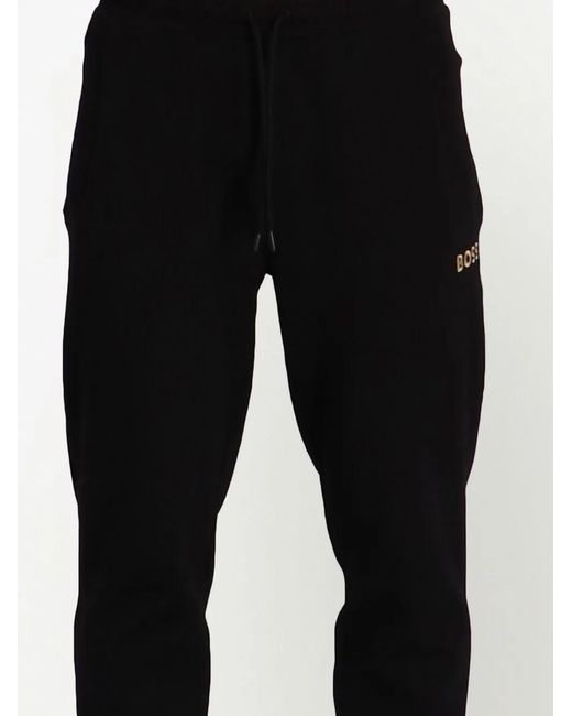 Boss Black Logo-Print Track Pants for men