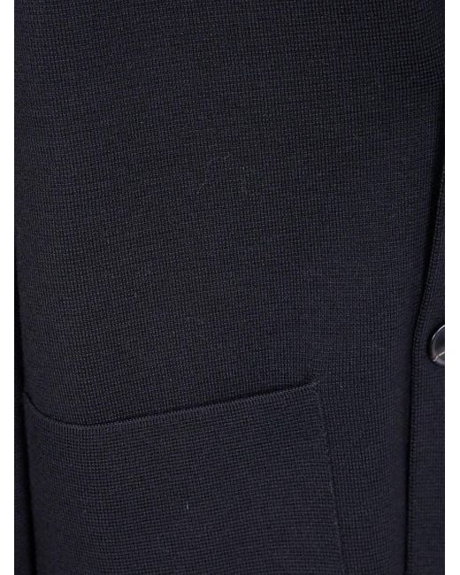 Nuur Blue Single-Breasted Knitted Blazer for men
