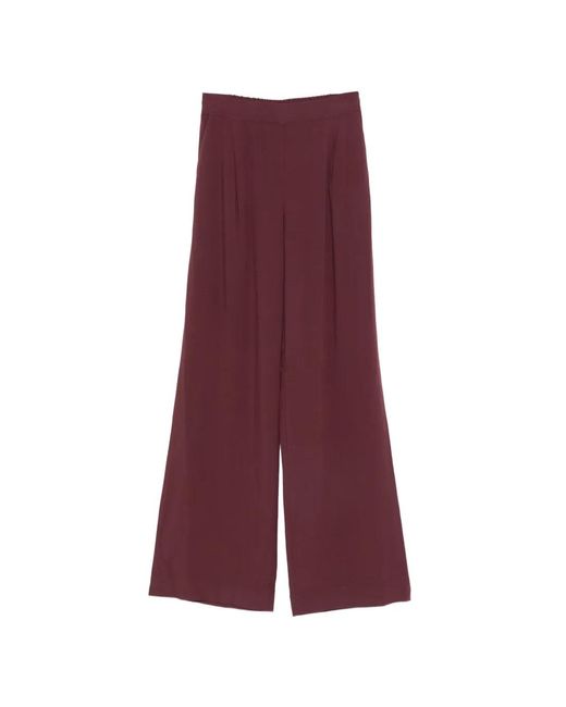 Dixie Purple Pantalon Ample À Design Plissé
