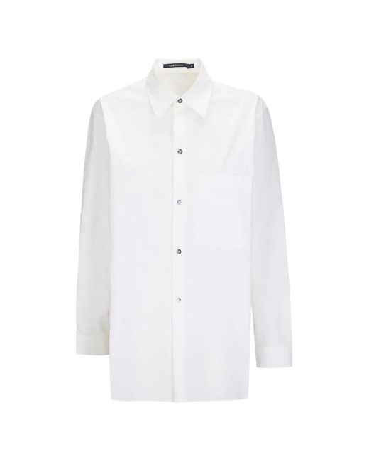 Sofie D'Hoore White Patch-Pocket Long-Sleeve Shirt