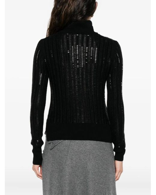 Ermanno Scervino Geribbelde Coltrui in het Black