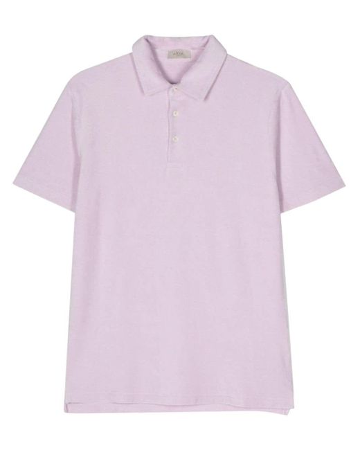 Altea Purple Smith Towelling Polo Shirt for men