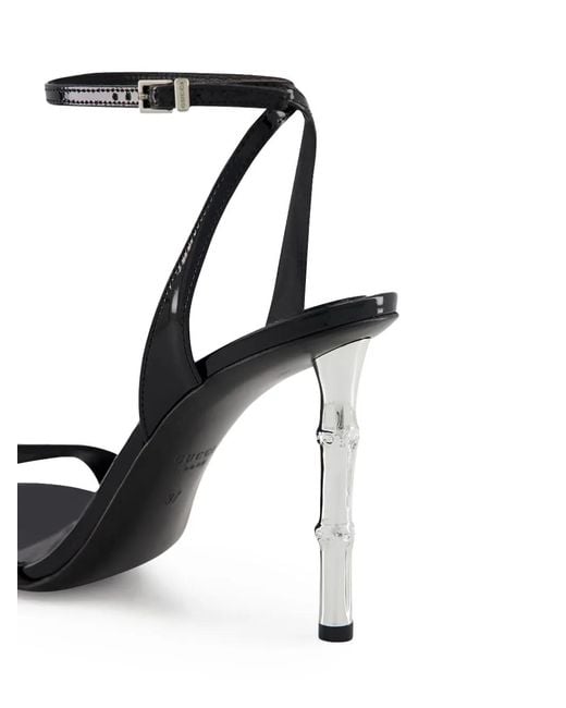 Gucci Black 95Mm Bamboo-Effect Heel Sandals
