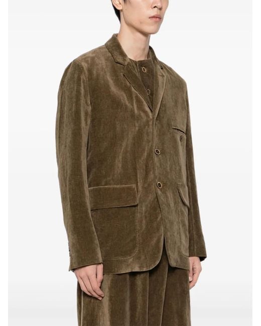 Uma Wang Brown Long-sleeved Jacket for men