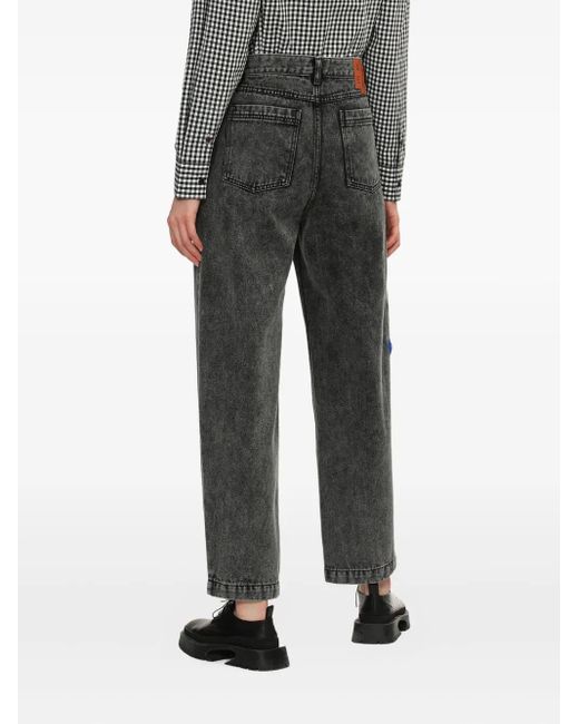 Adererror Gray Trs Tag Acid-Wash Jeans