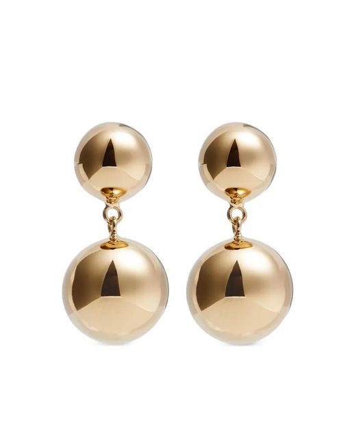 LIE STUDIO Metallic Caroline Drop Earrings