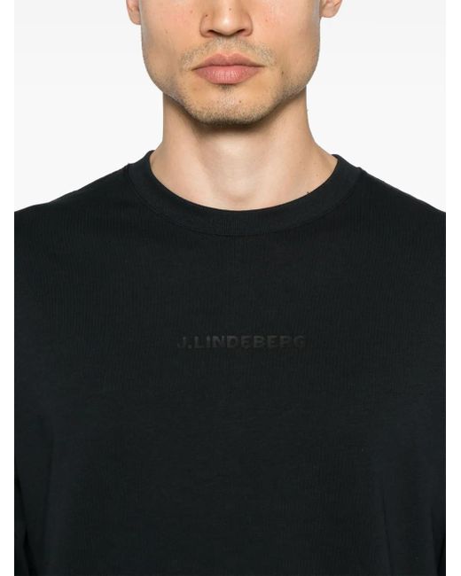 J.Lindeberg Black Hale T-Shirt for men