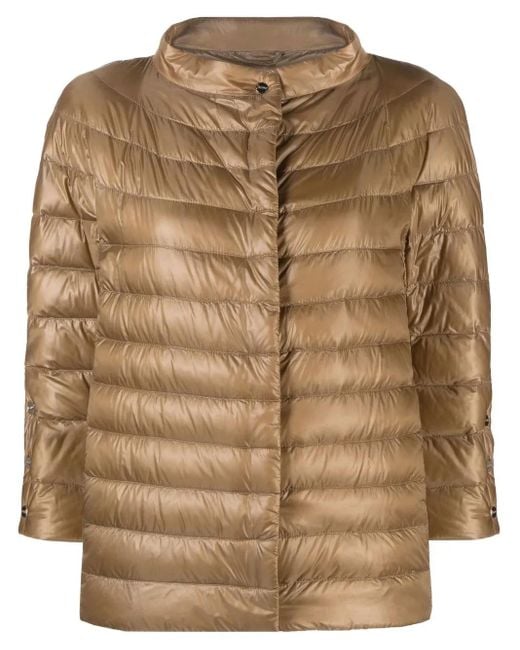 Herno Brown Elsa Quilted Puffer Jacket