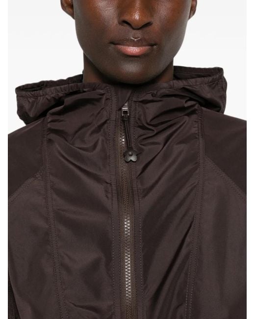CECILIE BAHNSEN Brown Hooded Drawstring Jacket