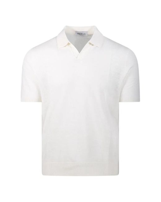 Diana Studio White V-Neck Short-Sleeved T-Shirt for men