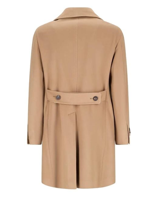 Tagliatore Natural Double-Breasted Button Coat for men