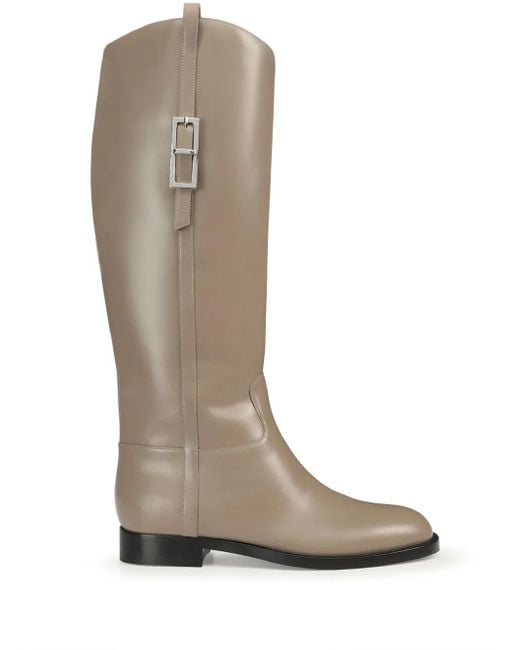 Sergio Rossi 20Mm Sr Nora Boots in Natural | Lyst