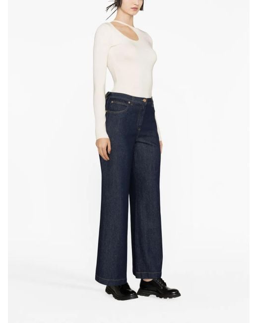 Aspesi Flared Jeans in het Blue