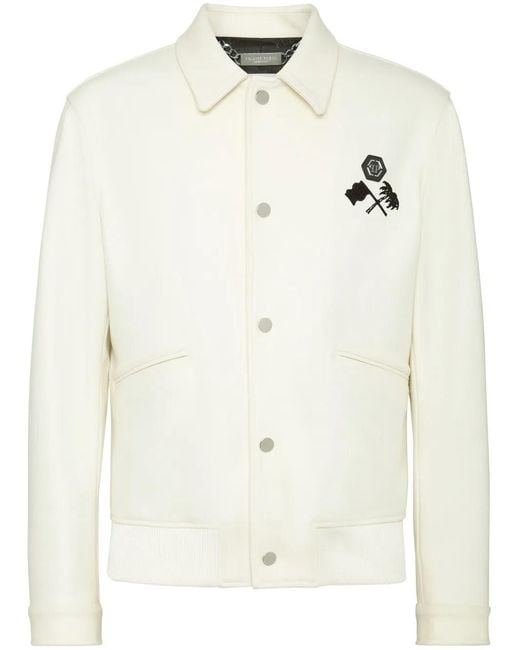 Philipp Plein White Racing Club Jacket for men