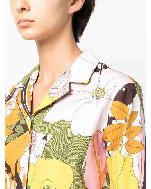 LaDoubleJ Yellow Regular Fit Hammock Shirt