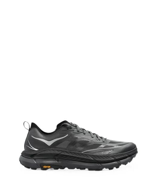 Hoka One One Gray Mafate Speed 4 Lite Lace-Up Sneakers