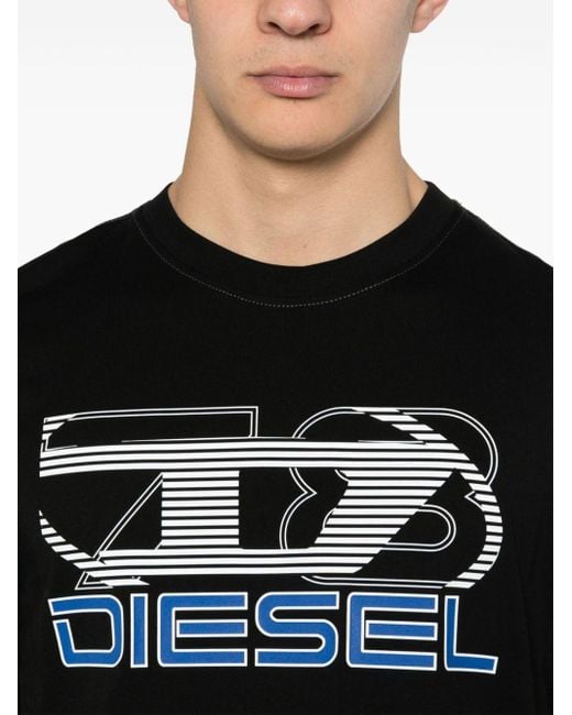 メンズ DIESEL T-diegor-k74 Tシャツ Black