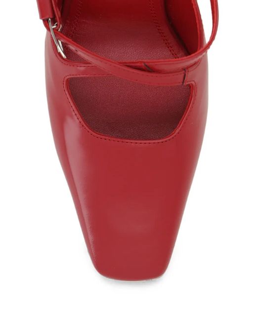 NODALETO Red Nodstalgia Grace Leather Mules