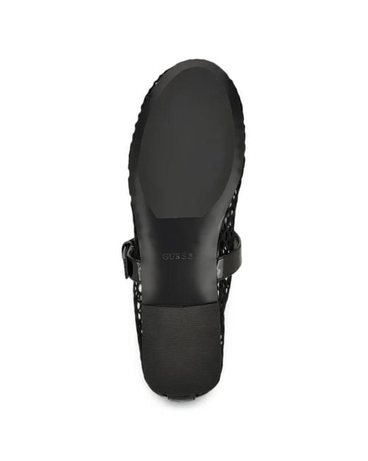 Guess White Paxey Mesh Ballet Flats