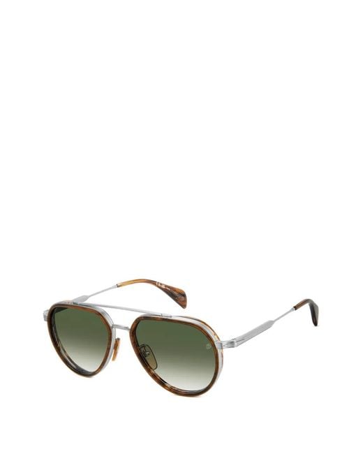 David Beckham Green Browline Sunglasses