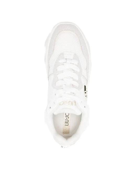 Liu Jo White Logo Detail Sneakers