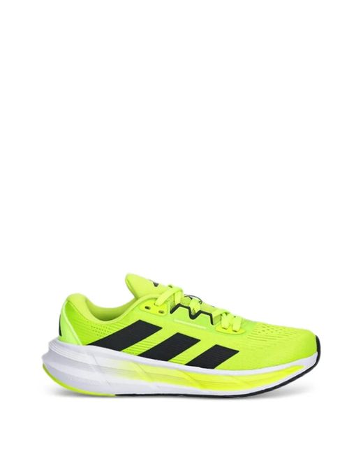 Adidas Green Striped Panelled Sneakers for men