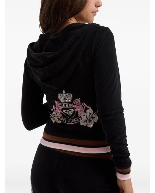 Juicy Couture Black X Roxy Terry-Towelling Hoodie