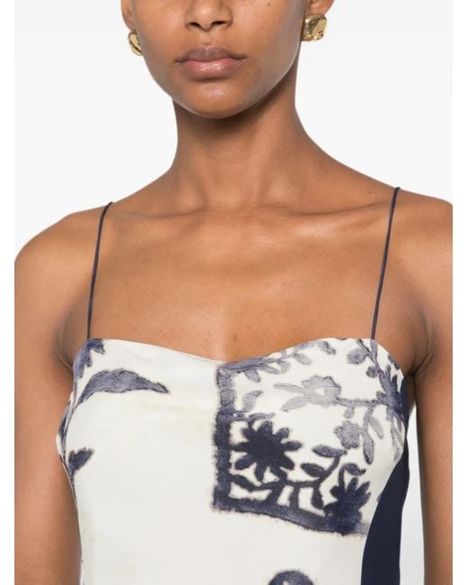 Sir Blue Philipa Slip Floral-Print Spaghetti-Strap Mini Dress
