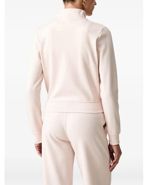 Guess Natural Logo-Patch Zip-Up Jacket