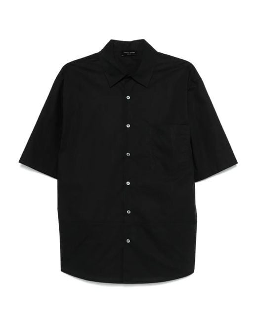 メンズ Roberto Collina コットン シャツ Black
