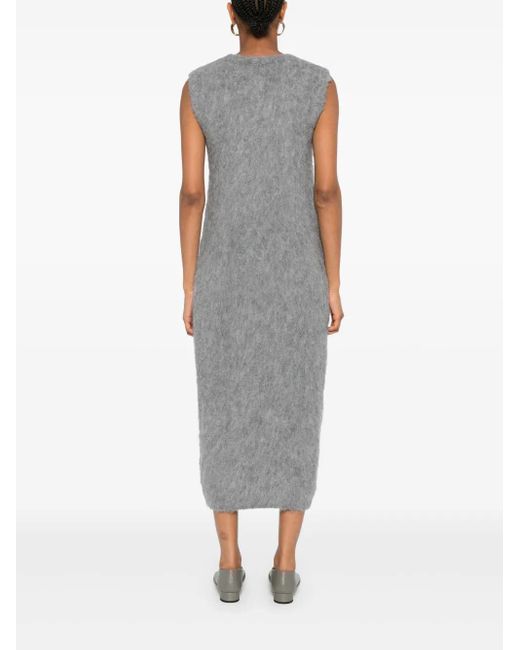 Phisique Du Role Gray Sleeveless Midi Dress