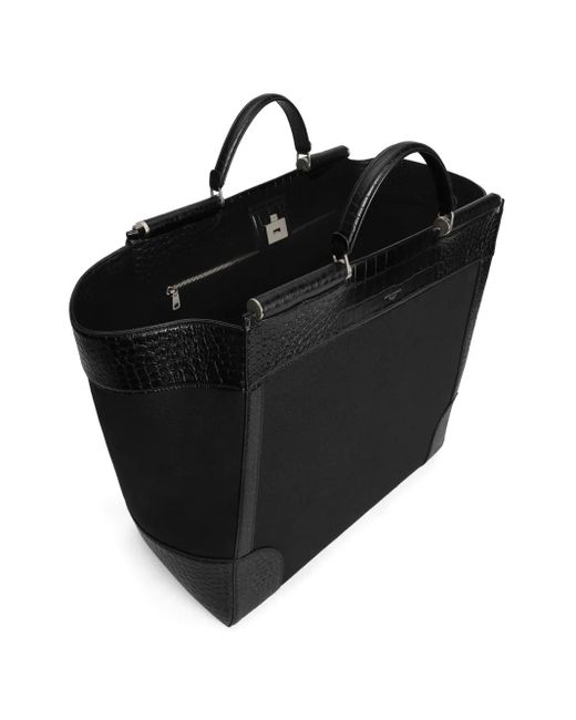 Dolce & Gabbana Leren Shopper in het Black voor heren
