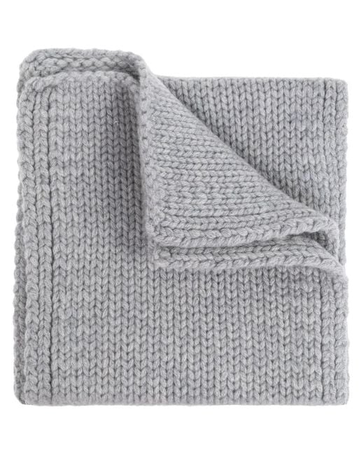 Lisa Yang Gray Chunky Knit Cashmere Sweater