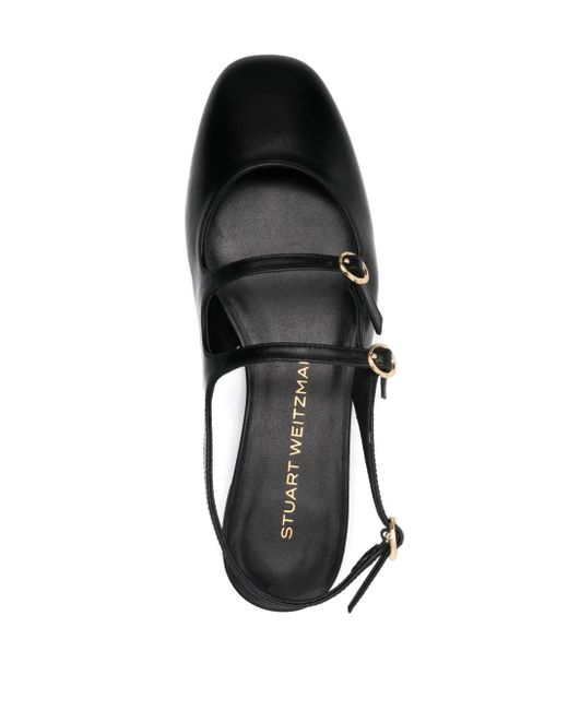 Stuart Weitzman Black Benni Mj Ballerinas