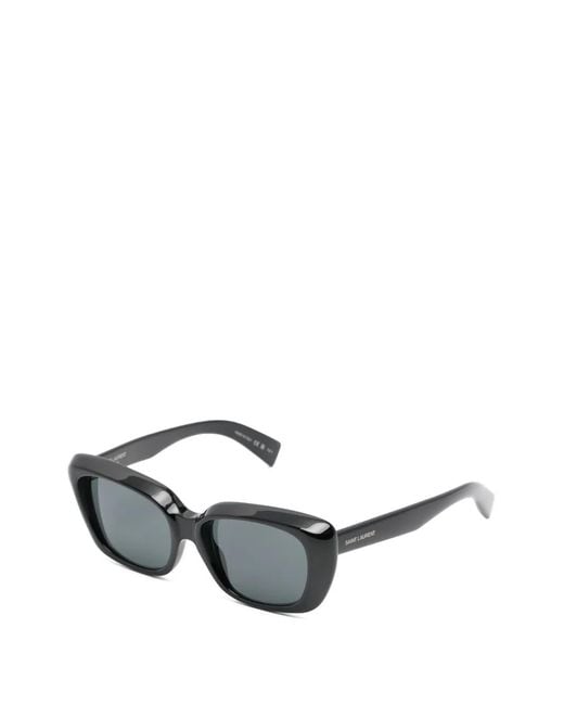 Saint Laurent Gray Sl 857 Rectangle-Frame Sunglasses