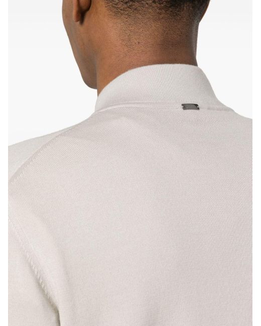 Herno Geribbeld Katoenen Vest in het White voor heren
