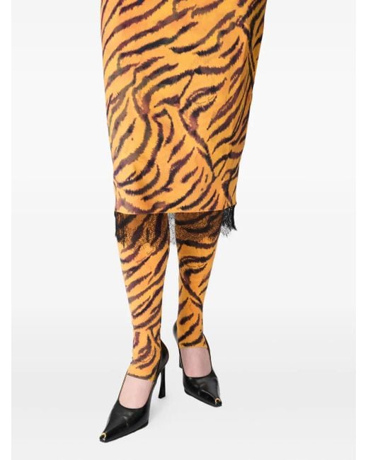 Abito Con Stampa di MARINE SERRE in Metallic