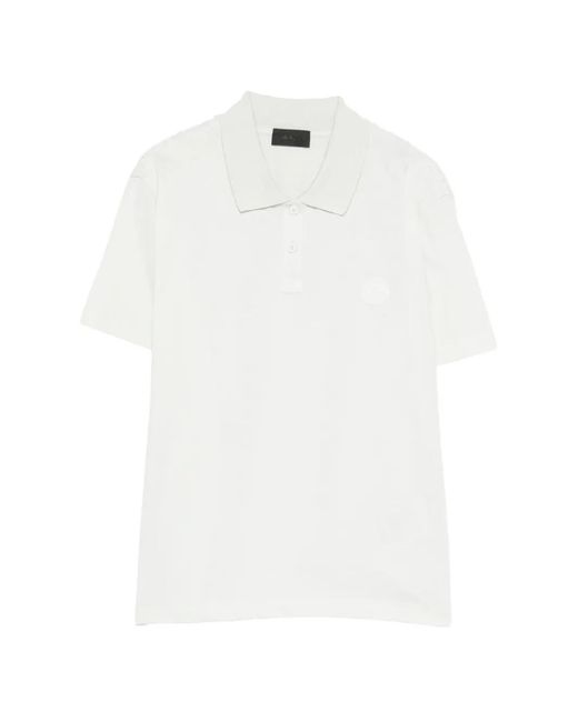Polo Con Parche Del Logo Moncler de color White