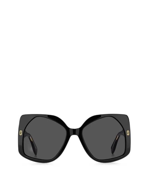 Marc Jacobs Black Geometric-Frame Sunglasses