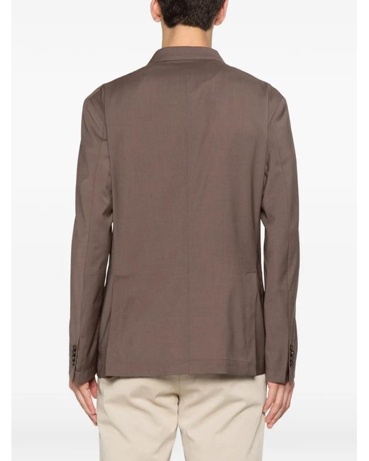 Manuel Ritz Brown Double-Breasted Jacket for men