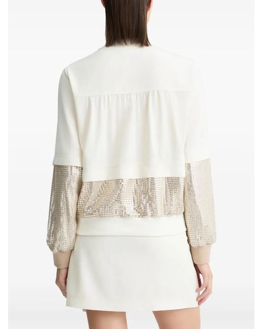 Liu Jo White Bomber With Sequins