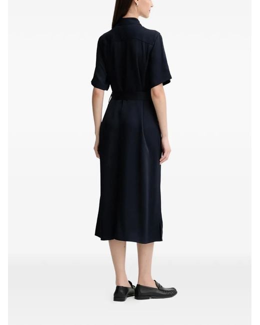 Gant Black Buttoned Belted Dress